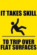 I didn't trip