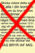 Vi som stör oss på kedje-sms!!